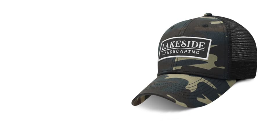 Full size image of Pond Camo Mesh Back Hat